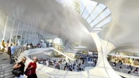 Interieur stationshal Arnhem Centraal (beeld: UNStudio)