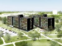 De studentenwoningen in Leiden