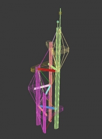 3d model uitkijktoren vor Floriade door Bakema (beeld: DPI Animation House)