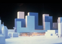 Maquette - zijde Spuiplein (beeld: OMA)