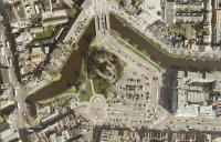 Luchtfoto Lammermarktgebied Leiden