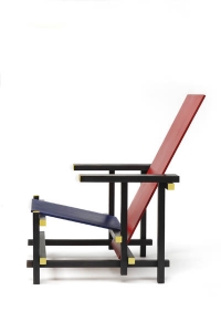 de rood-blauw stoel