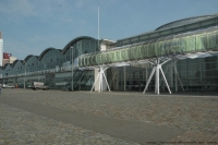 Tijdelijke passagiersbrug (beeld: TomDavid Architecten)