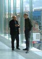 Rem Koolhaas met constructeur Cecil Balmond van ARUP (foto: Bart van Hoek)